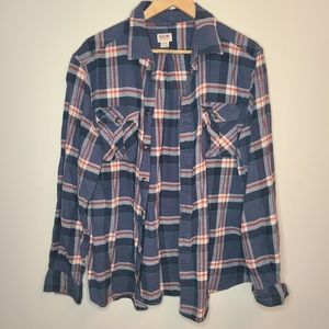 Plaid button down shirt